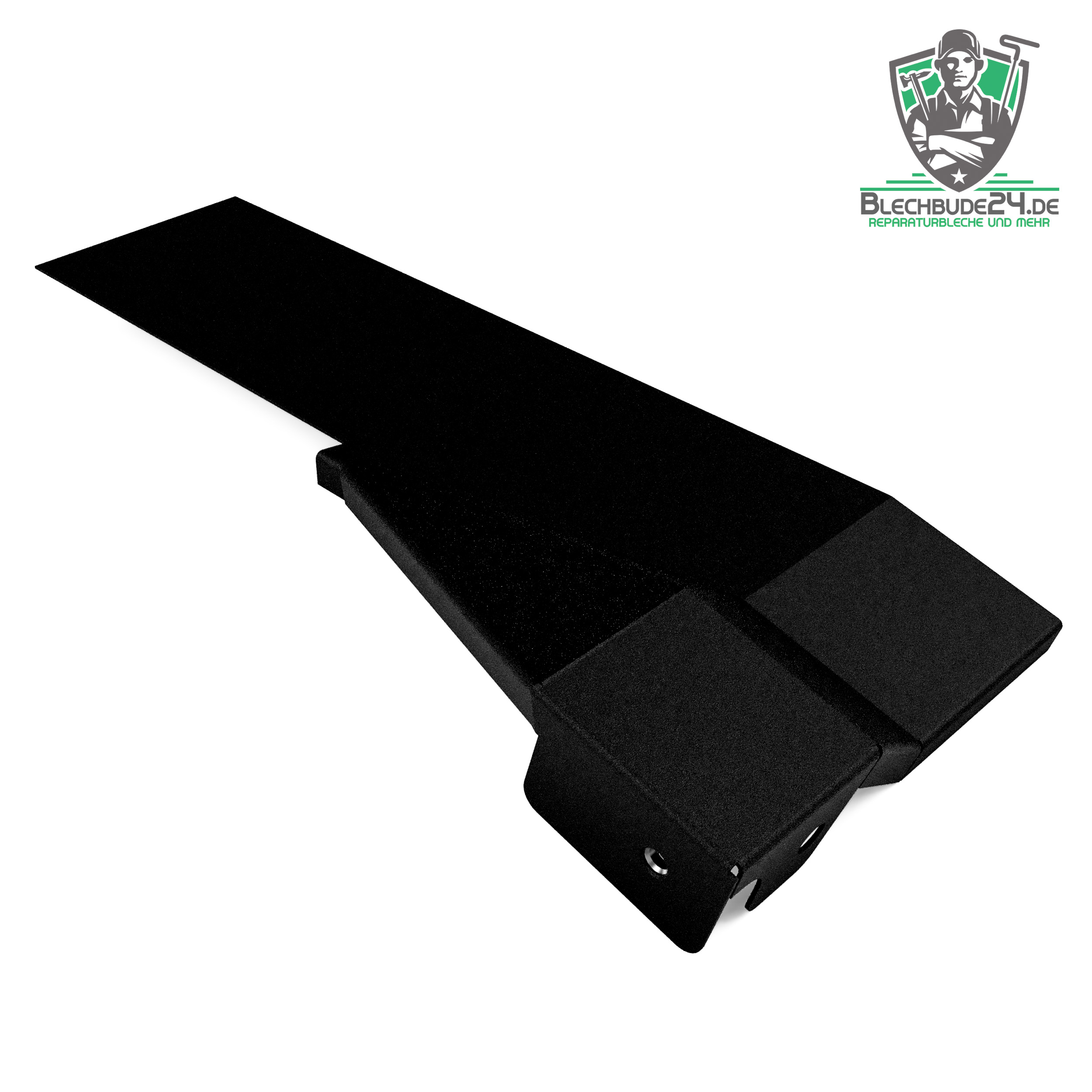 VW T4 Stoßstangenhalter Reparaturblech für Hinterachse rechts Endspitze D Säule - Nachbau kein Originalteil