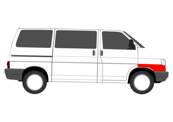 VW T4 Komposterblech Beifahrerseite- Nachbau kein Originalteil