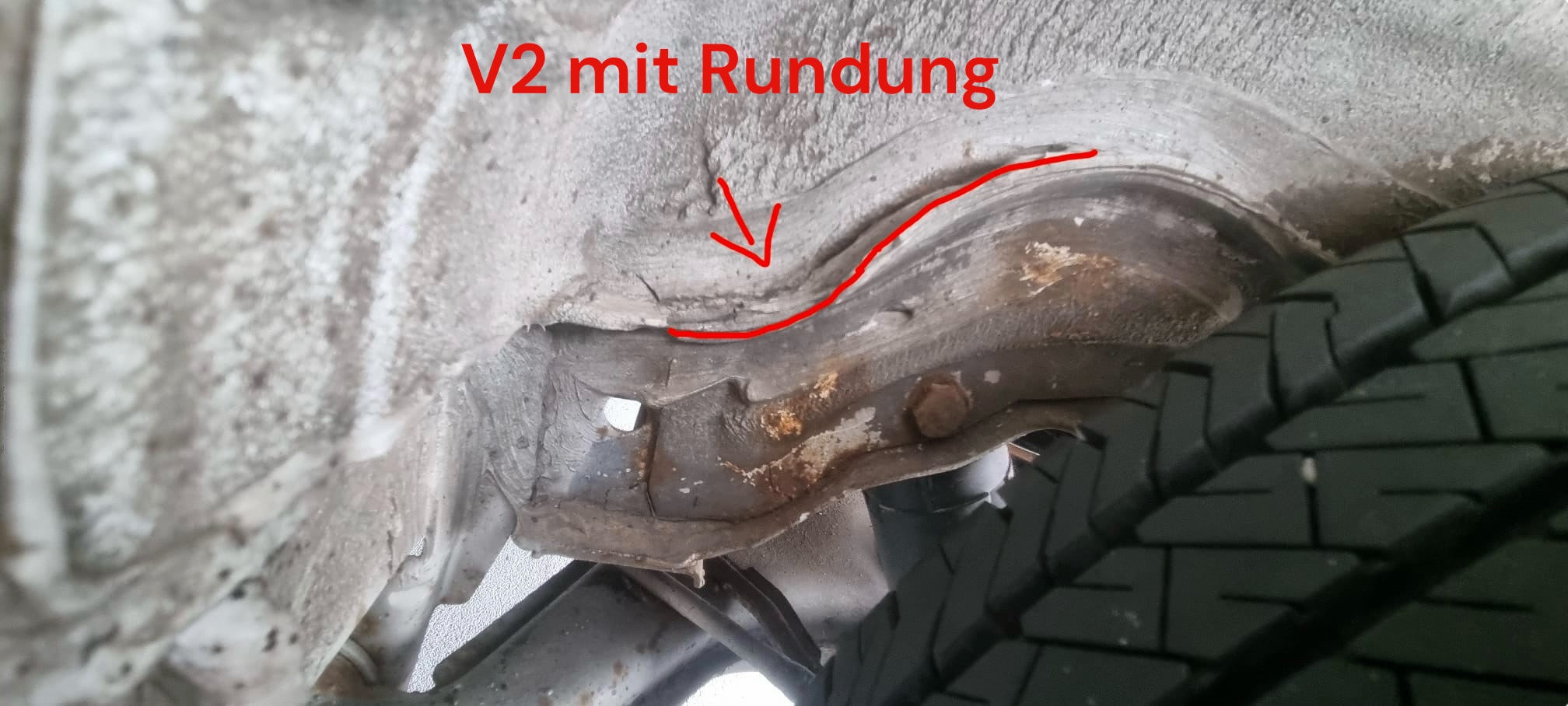 VW T4 Verstärkungsbleche Stoßdämpfer Version 2 (geschwungen) für hinten links + rechts - Nachbau kein Originalteil