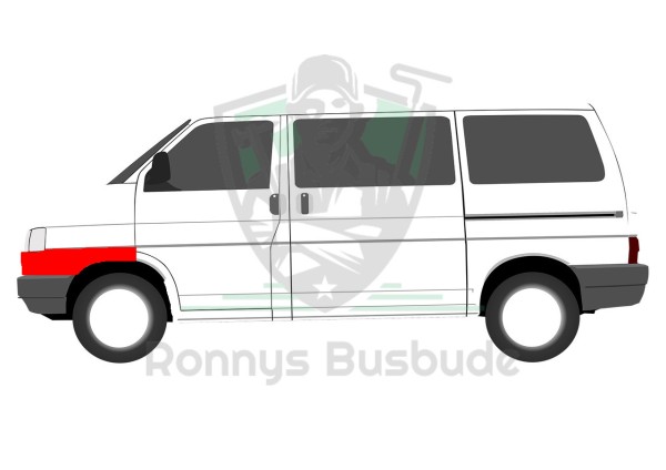 VW T4 Komposterblech Fahrerseite - Nachbau kein Originalteil
