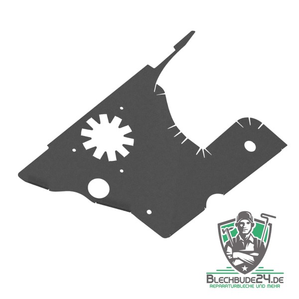 VW T4 Radhausschale vorn Reparaturblech , Dieselfilterblech Fahrerseite ab 1996- Nachbau kein Originalteil